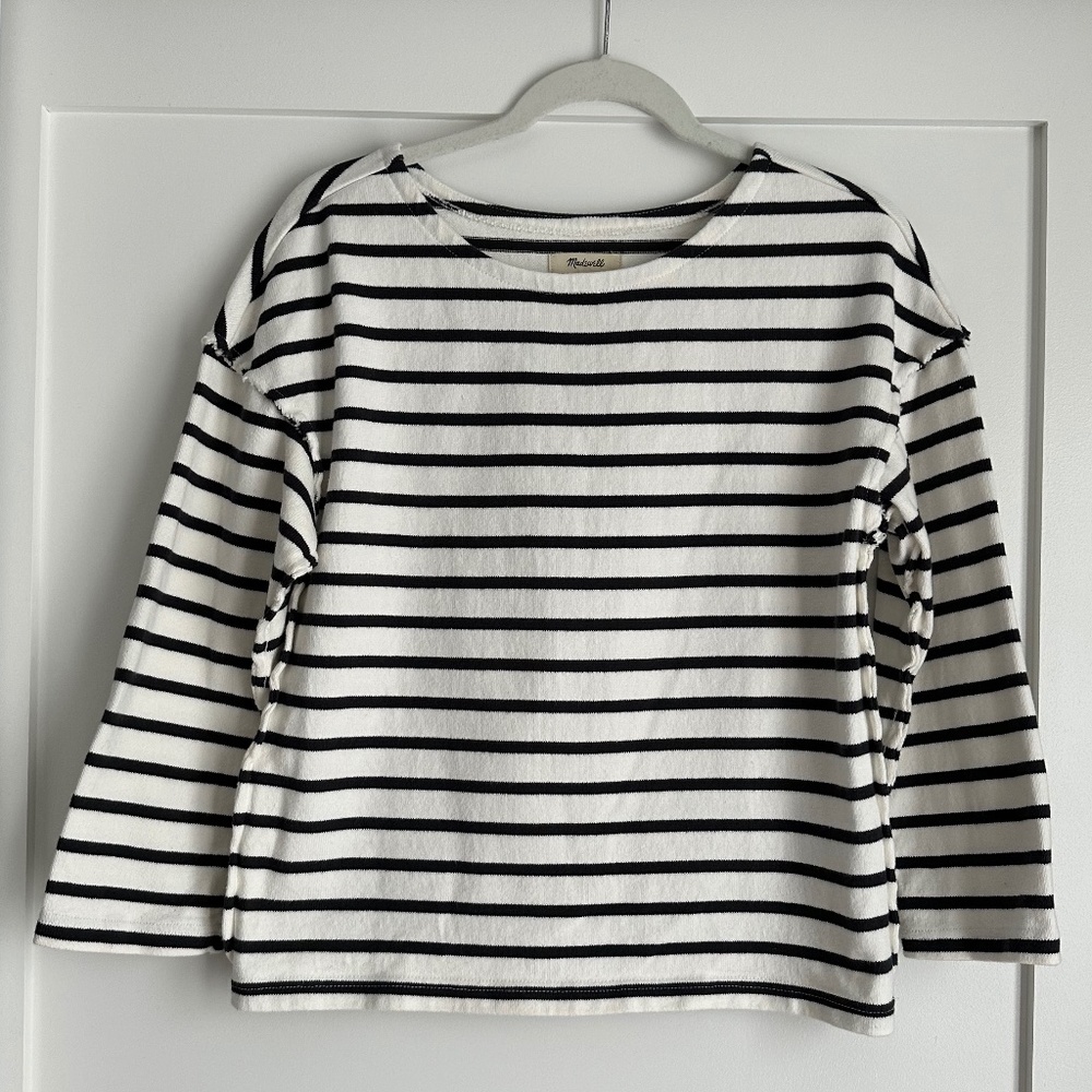 Madewell Navy Striped Top